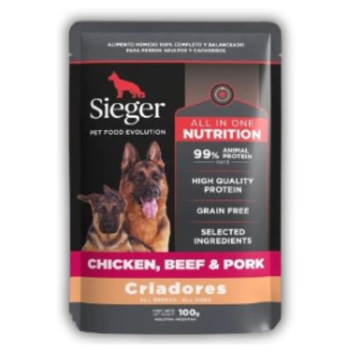 Sieger Pouch Criadores Perro  100 g