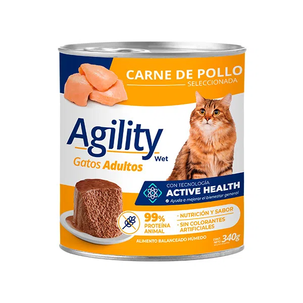 Agility Lata Gato Adulto Pollo 340 g