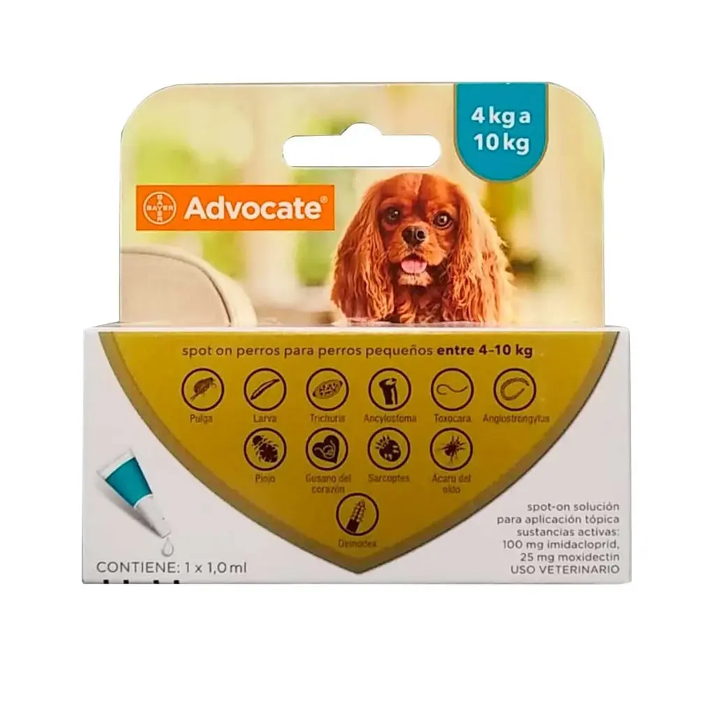 Pipeta Advocate Perro de 4 a 10 Kg