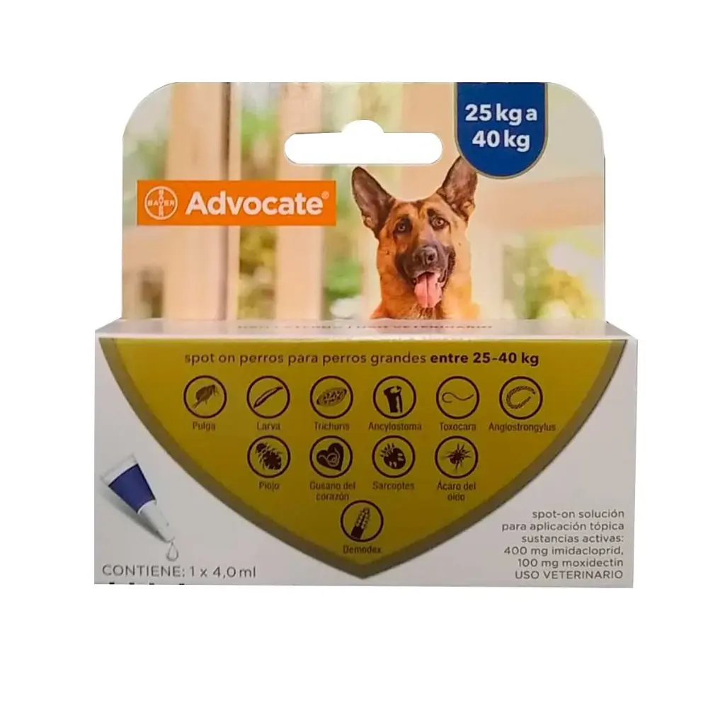 Pipeta Advocate Perro de 25 a 40 Kg
