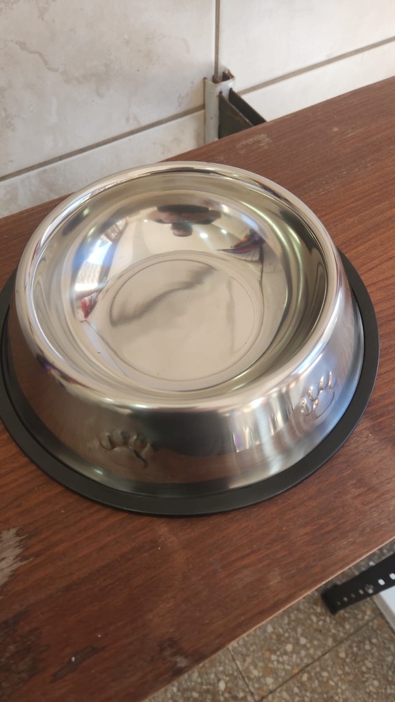 Comedero acero mediano 21 cm