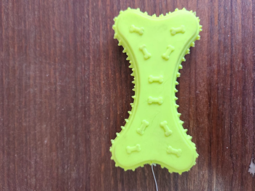 Mordillo forma hueso de goma