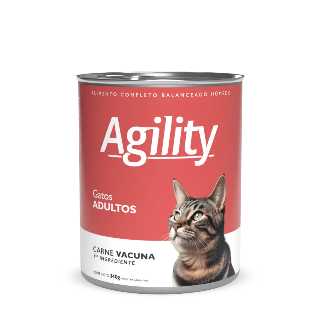 Agility Lata Gato Adulto Carne 340 g 