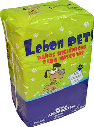 Paño higenico Lebon Pets grande 60x90 cm Pack x 10u