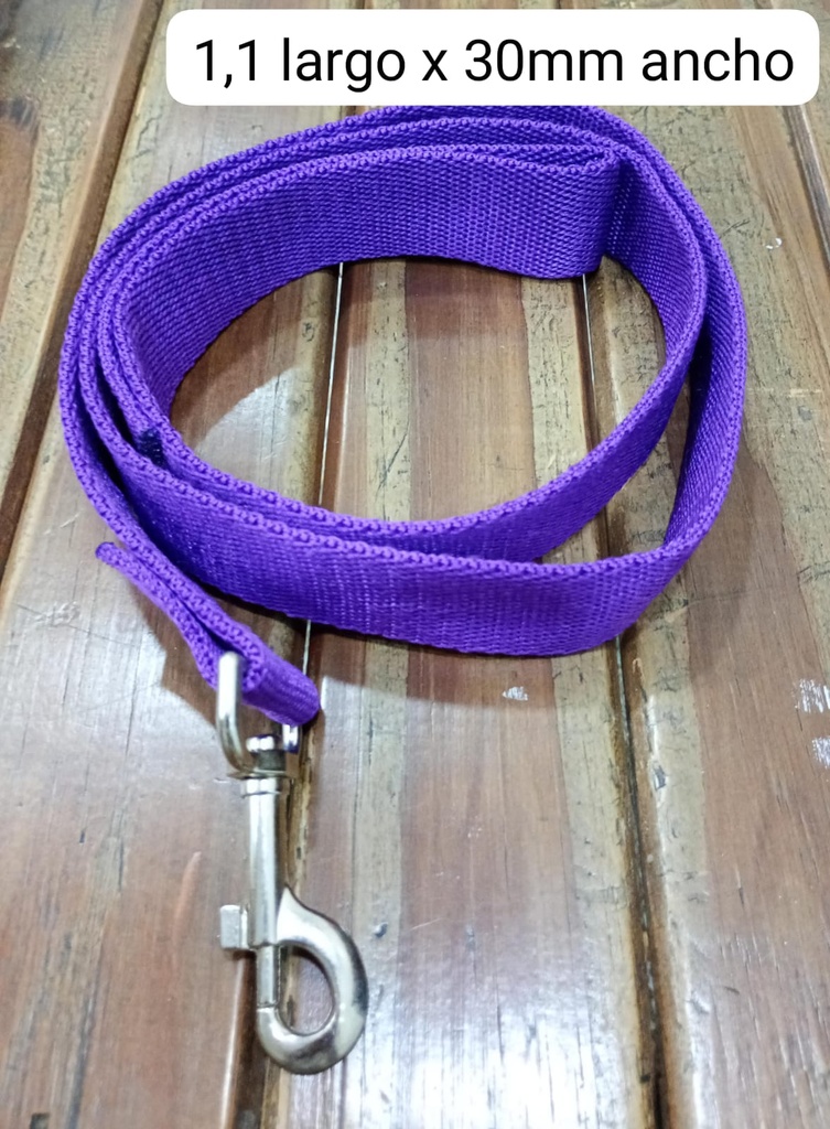 Correa lisa 30mm ancho y 1,1 mts largo