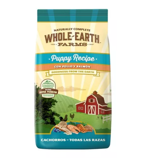 [2300] Whole Earth Farms Perro Cachorros recipe con pollo y salmon