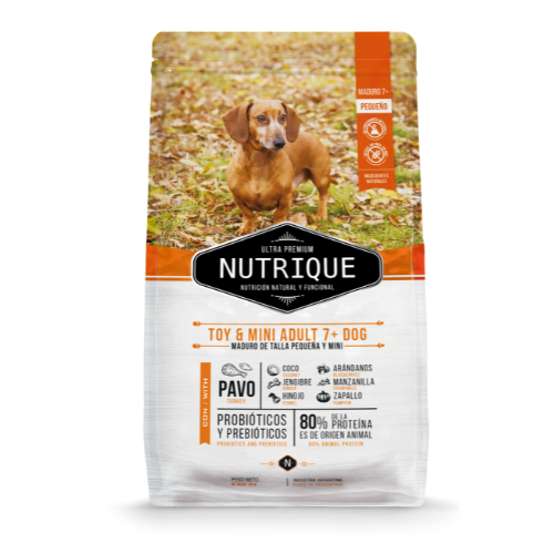 [1538] Nutrique Perro Toy & mini adult 7+ dog