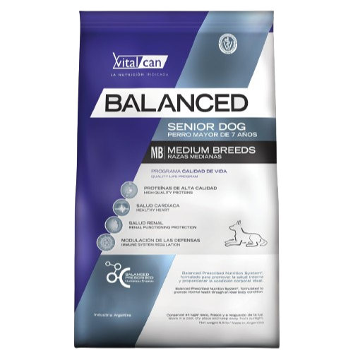 [1085] Balanced Perro Senior Razas Medianas