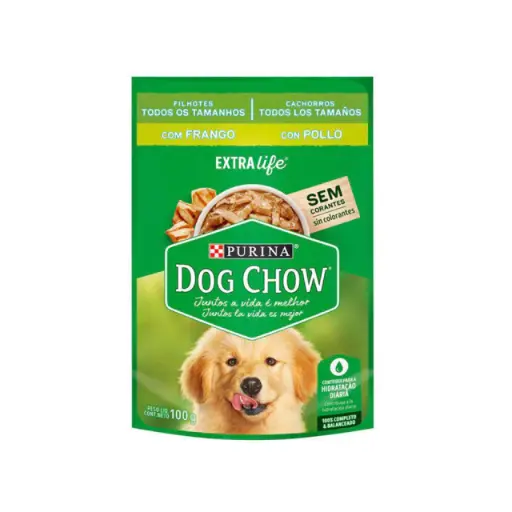 [1278] Dog Chow Pouch Cachorro Pollo 100 g