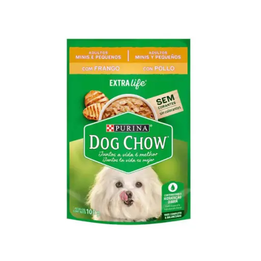 [1276] Dog Chow Pouch Adulto Pequeño Pollo 100 g 