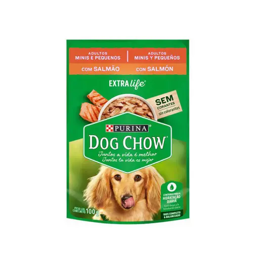 [1277] Dog Chow Pouch Adulto Pequeño Salmon 100 g