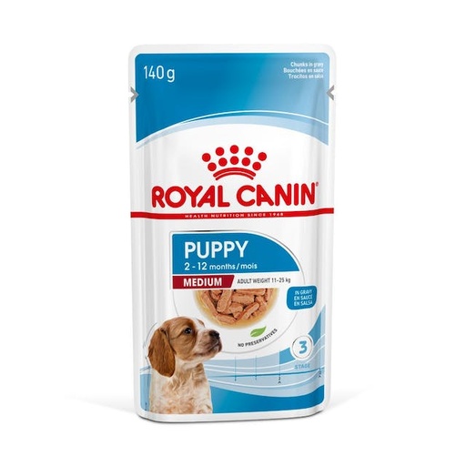 [2073] Royal Canin Pouch Medium Puppy 140 g