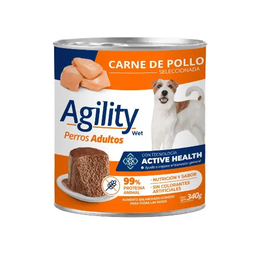[1024] Agility Lata Perro Adulto Pollo 340 g