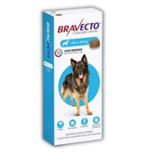 [1215] Comprimido Masticable Bravecto Perro de 20 a 40 Kg (pipeta)