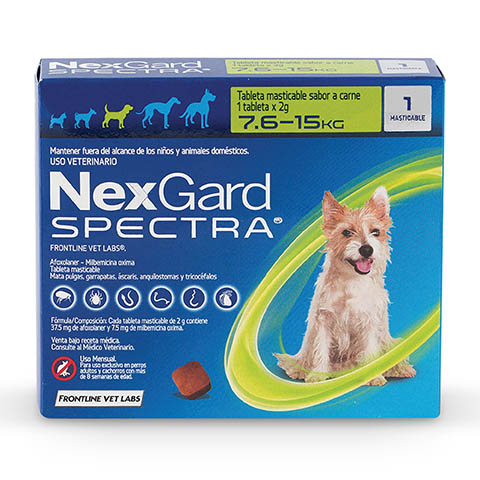 [2198] Tableta Masticable Nexgard Spectra Perro de 7,6 a 15 Kg (pipeta)