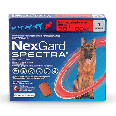 [2197] Tableta Masticable Nexgard Spectra Perro de 30,1 a 60 Kg (pipeta)