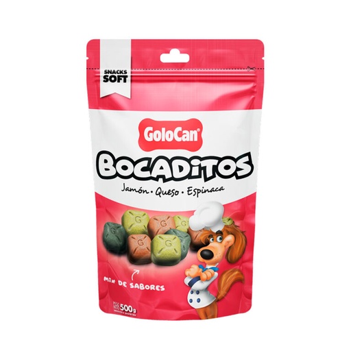 [1116] Bocaditos Jamón Queso y Espinaca Golocan 500 g