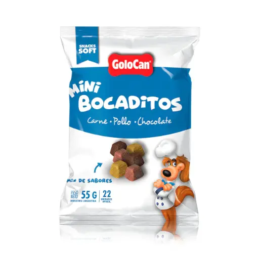 [1516] Mini Bocaditos Carne Pollo y Chocolate 55 g