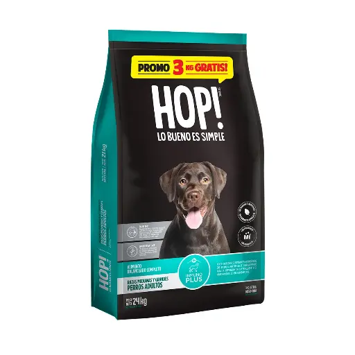 [1390] Hop Perro Adulto Medianos y Grandes Bonus Bag 24 Kg