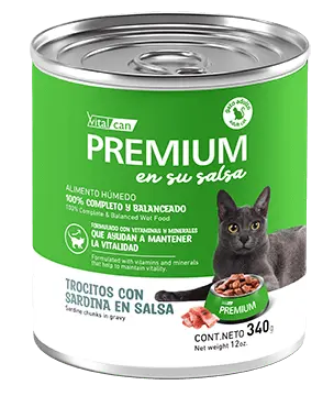 [1891] Lata Vital Premium Gato Adulto Sardina 340 Grs