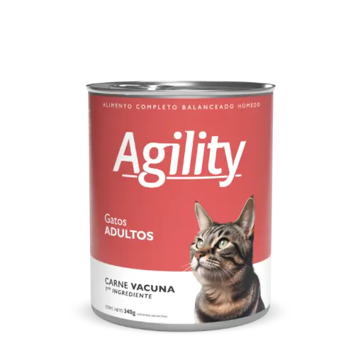 [1807] Agility Lata Gato Adulto Carne 340 g 