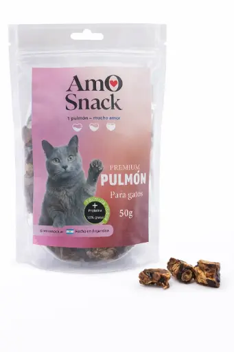 [9371] Snack Natural Pulmon para gato 50grs - Amo Snack